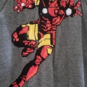 GAP Kids Gray Sweater with Red and Yellow Accents